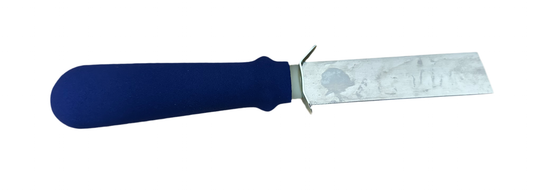 Straight Knife - Blue Handle